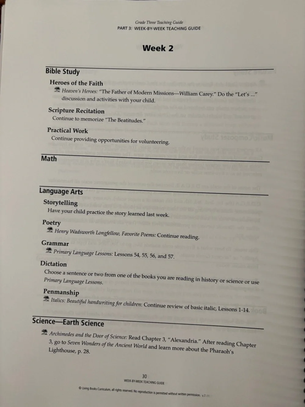 Living Books Curric Bundle Grades 3,4 & 6 Teach Guide wCD